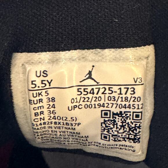 Nike Air Jordan 1 Mid GS Chicago Men's Shoes - Size 5.5 - Picture 7 of 8